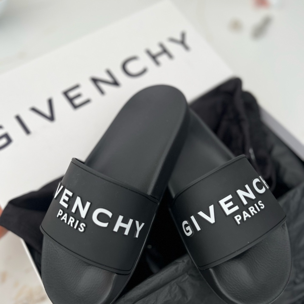 Givenchy Black Sandals with Iconic Branding